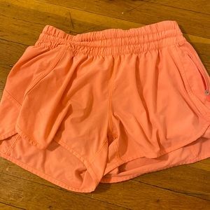 COPY - Lulu tracker shorts in neon coral